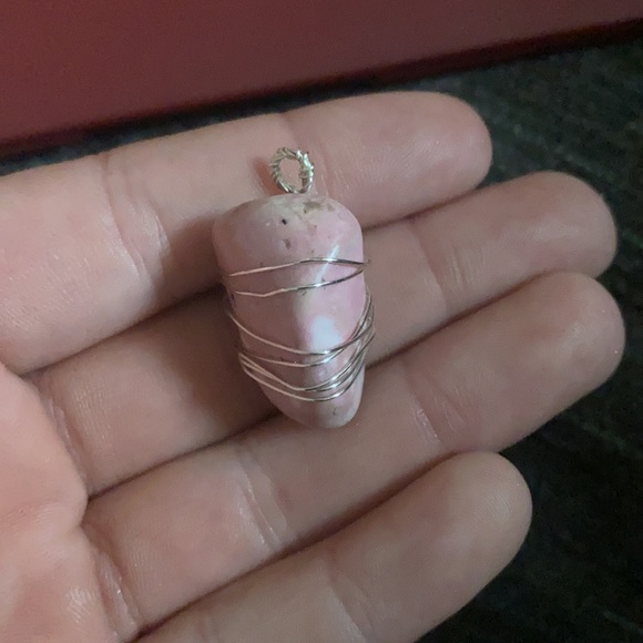 Simple Rhodonite Necklace - Picture 3 of 3